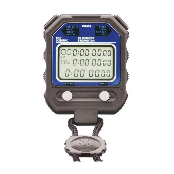 60-Memory Stopwatch, Sper Scientific, Mfr#: 810033